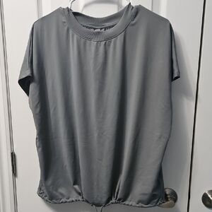 Hyba Sport Top Cord Waist. Size Large Color Gray